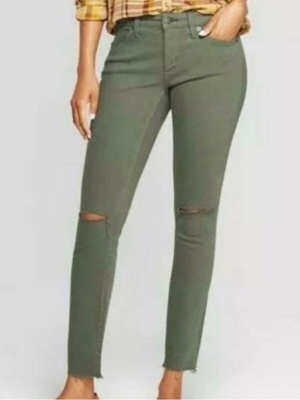 Women’s Universal Thread Mid-Rise Jegging Olive Green Size 6 NWT